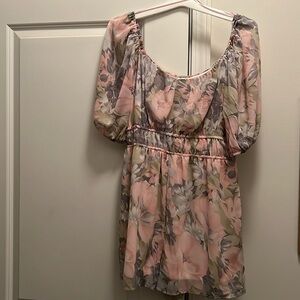 L Love Floral Romper